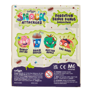 Smiggle – Snack Attackers 4-teiliges Radiergummi-Set