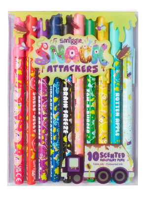 Smiggle - Snack Attackers Duftende 10er Kugelschreiber-Set