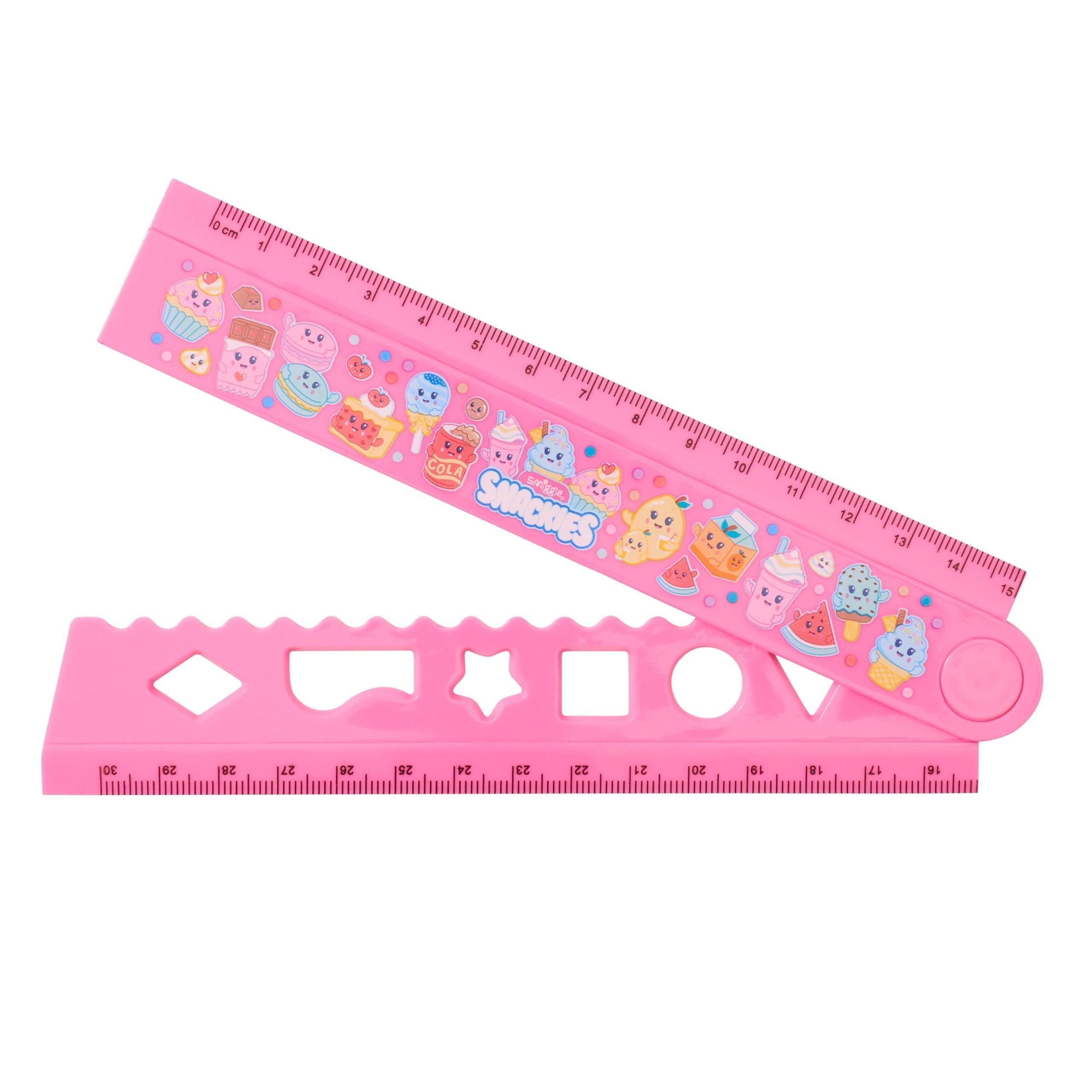 Smiggle - Zusammenklappbares 30-CM-Lineal von Snackies