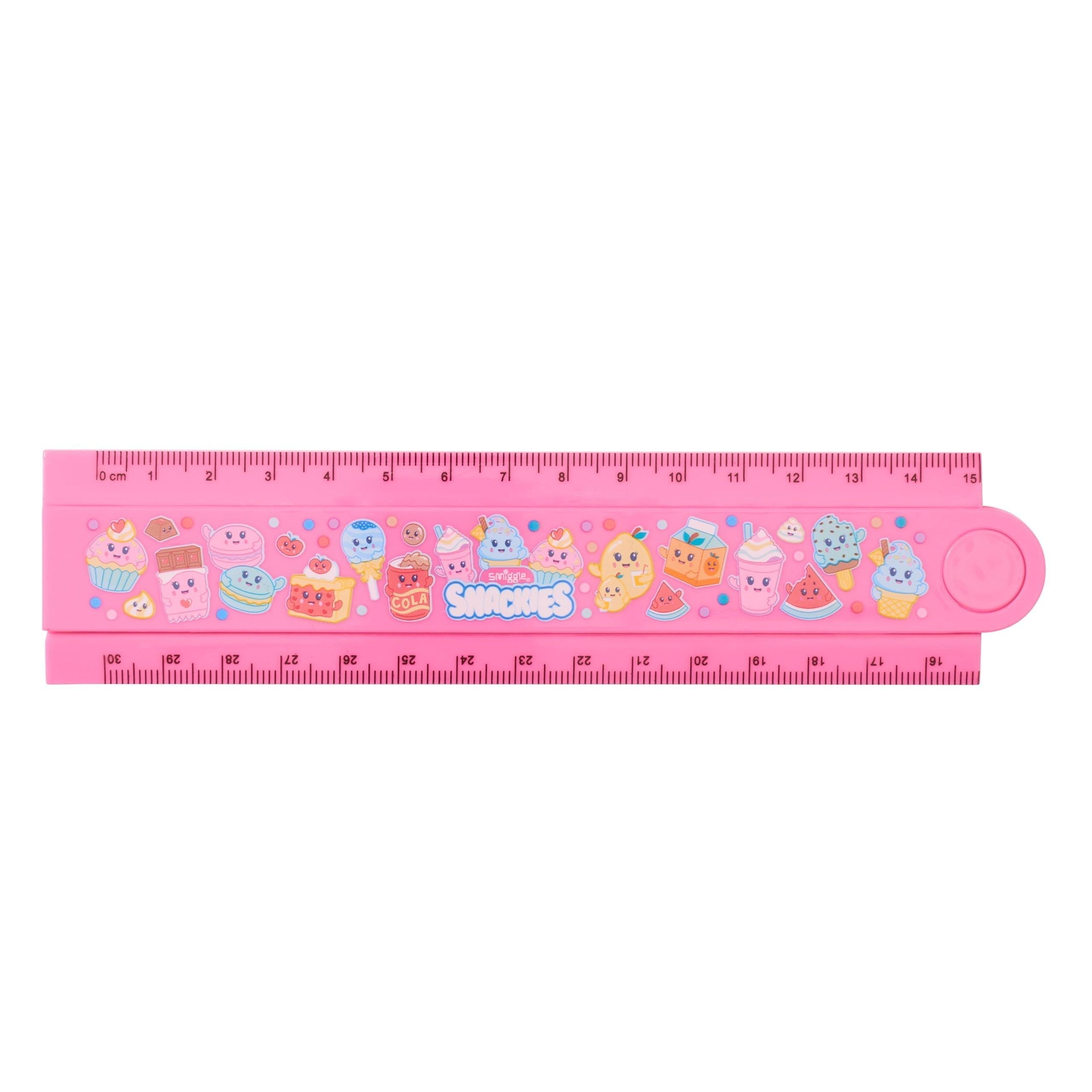 Smiggle - Zusammenklappbares 30-CM-Lineal von Snackies