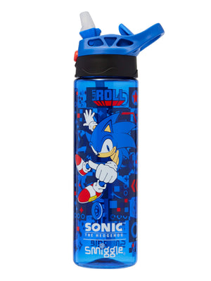 Smiggle – Sonic 650ML BPA-freie Trinkflasche mit Automatikstrohhalm