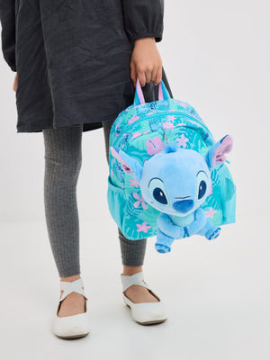 Smiggle - Stitch Kinderrucksack mit abnehmbarem Spielzeug