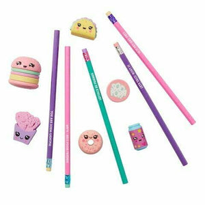 Smiggle – Set mit Radiergummi und Bleistift für süße Speisen