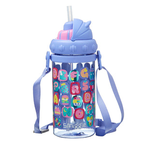 Smiggle - Topsy Teeny Tiny 400 ML Wasserflasche mit Strohhalm