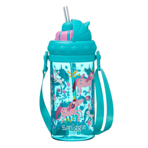 Smiggle - Topsy Teeny Tiny 400 ML Wasserflasche mit Strohhalm