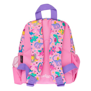 Smiggle - Up & Down Tiny Dinossi Rucksack im Sonderdesign in Rosa