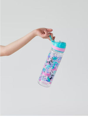 Smiggle - Wild Side 650ml BPA-freie Trinkflasche mit Strohhalm