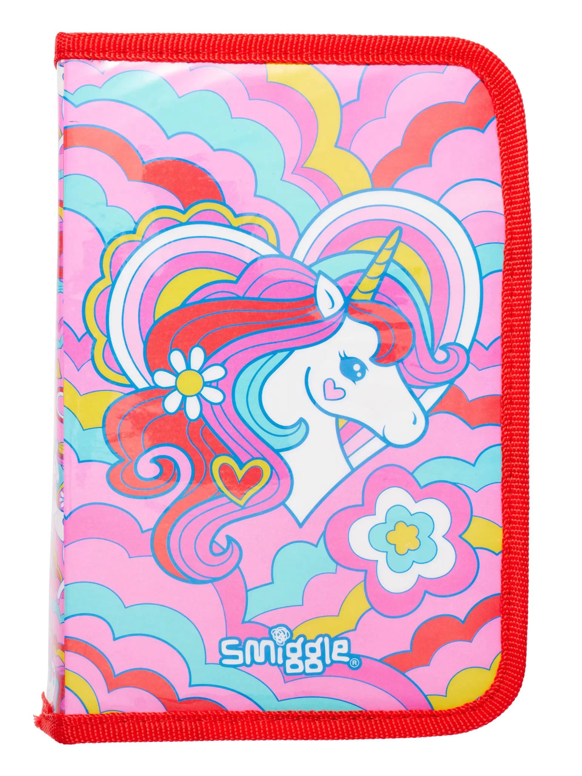 Smiggle – Wild Side Einhorn-Federmäppchen und Schreibwaren-Set