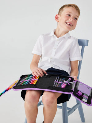 Smiggle – Wild Side Einhorn-Federmäppchen und Schreibwaren-Set