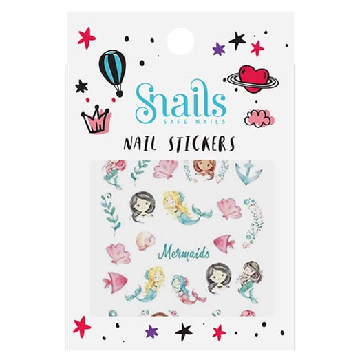 Schnecken - Nagelsticker-Set - Meerjungfrauen