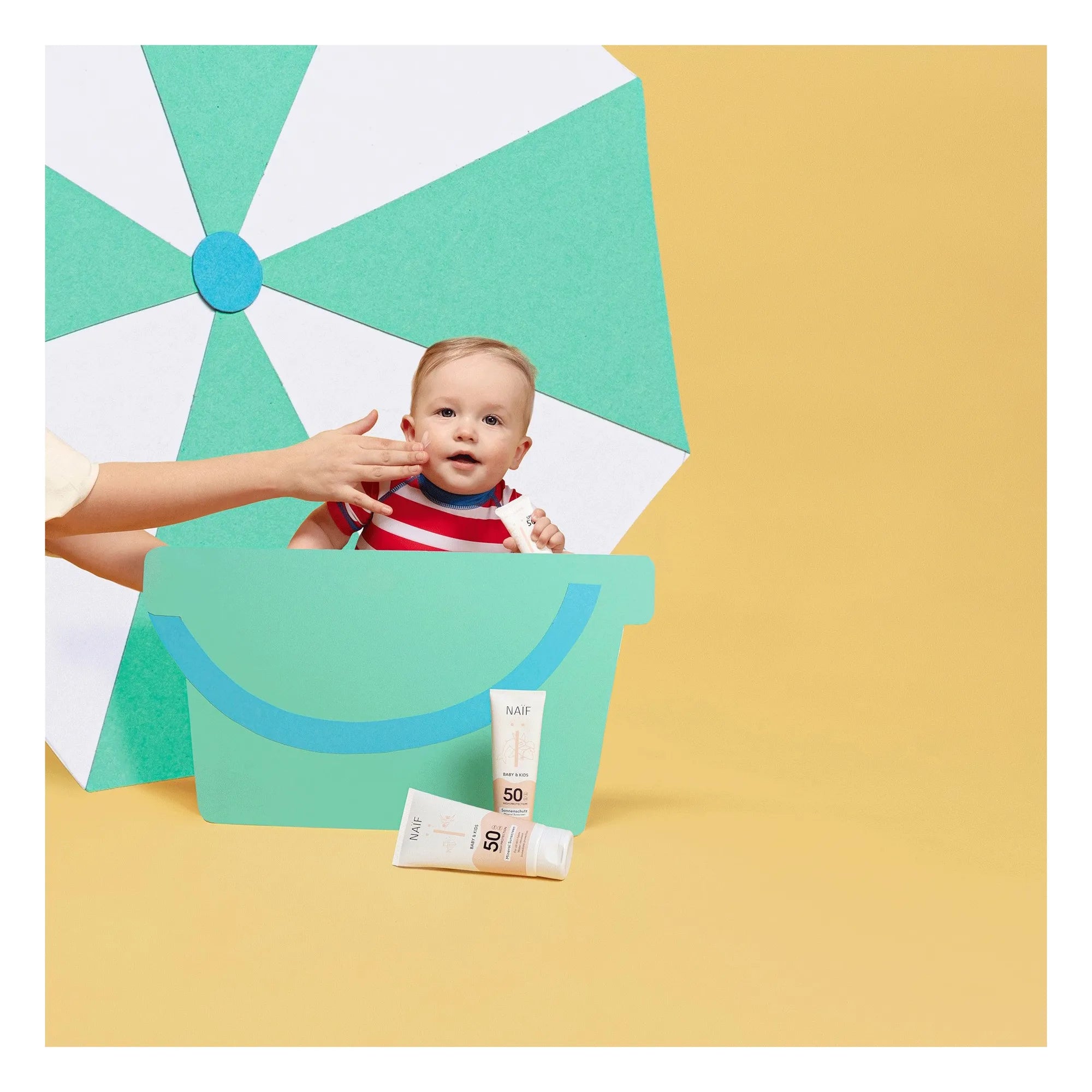 Naïf Natural Skincare - Parfümfreie Sonnencreme LSF 50 für Babys und Kinder - 100 ml