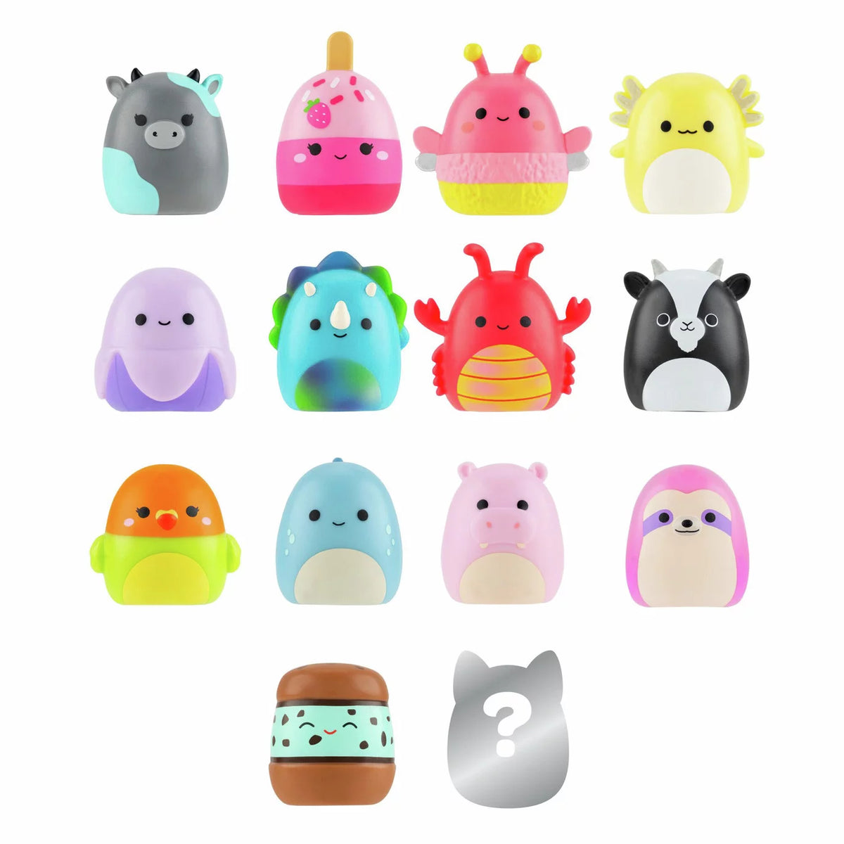 Squishmallows - Squish-a-longs 14 Figuren + Ring-Set + 4 Accessoires Sonderedition Spielzeug