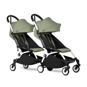 Stokke YOYO3 Stroller from 6 + for twins-Strollers-Olive-White | Natural Baby Shower