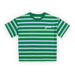the new society - Gestreiftes Ciclan T-Shirt | Grün