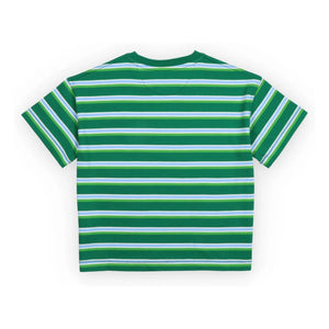 the new society - Gestreiftes Ciclan T-Shirt | Grün
