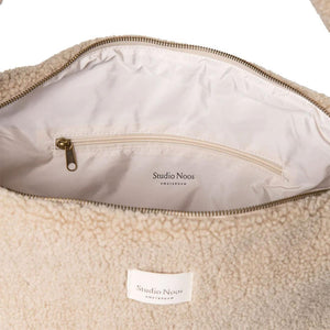 Studio Noos Ecru Teddy Cross Body Bag - Ecru-Mini Bags-Ecru-34 x 48cm | Natural Baby Shower