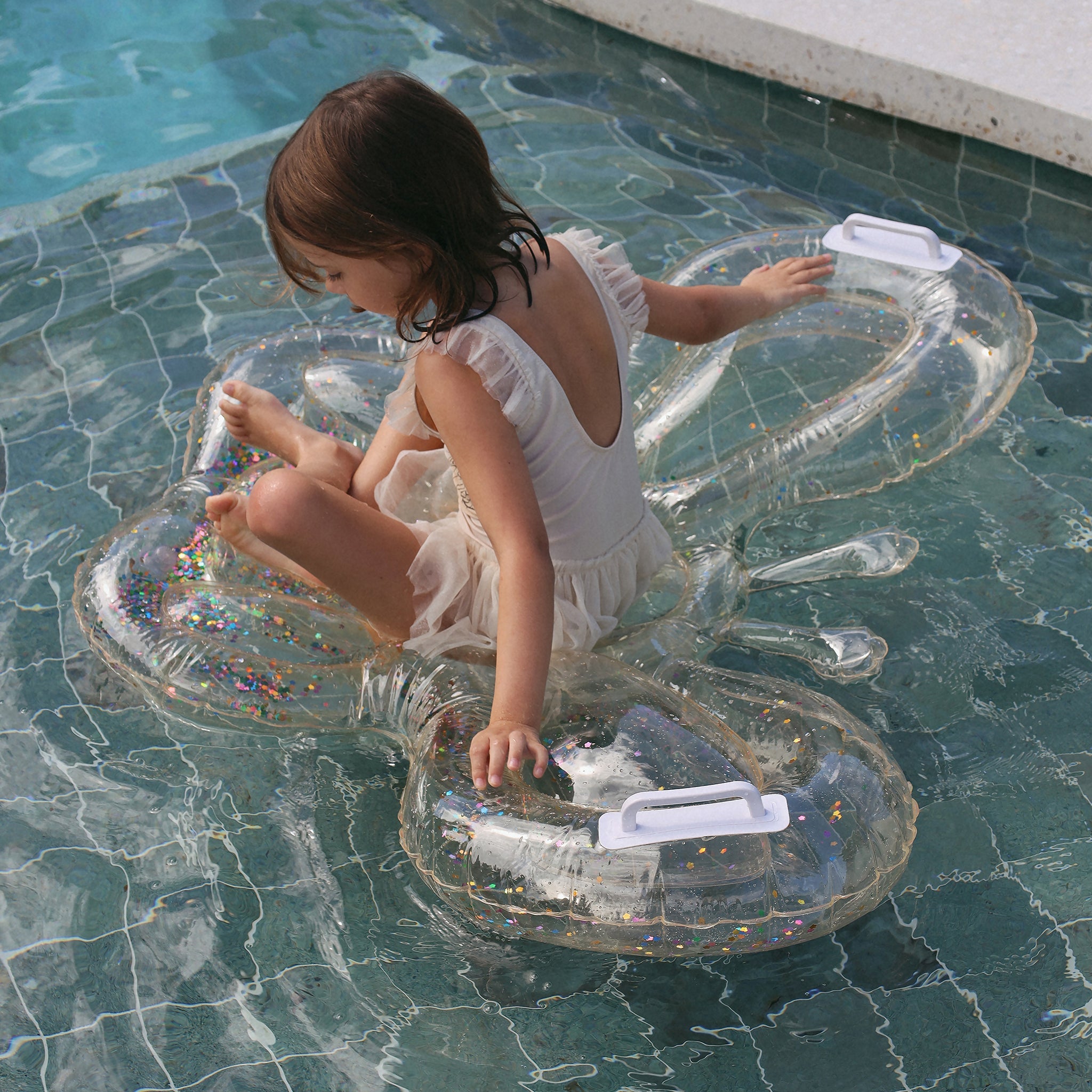Sunnylife - Zuckerwatte Kinder Schmetterling Schwimmreifen