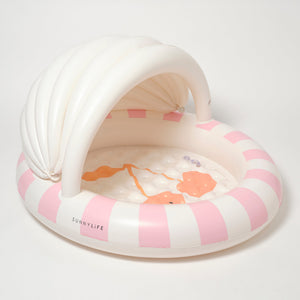 Sunnylife - Zuckerwatte Kinderplanschbecken mit Sonnendach