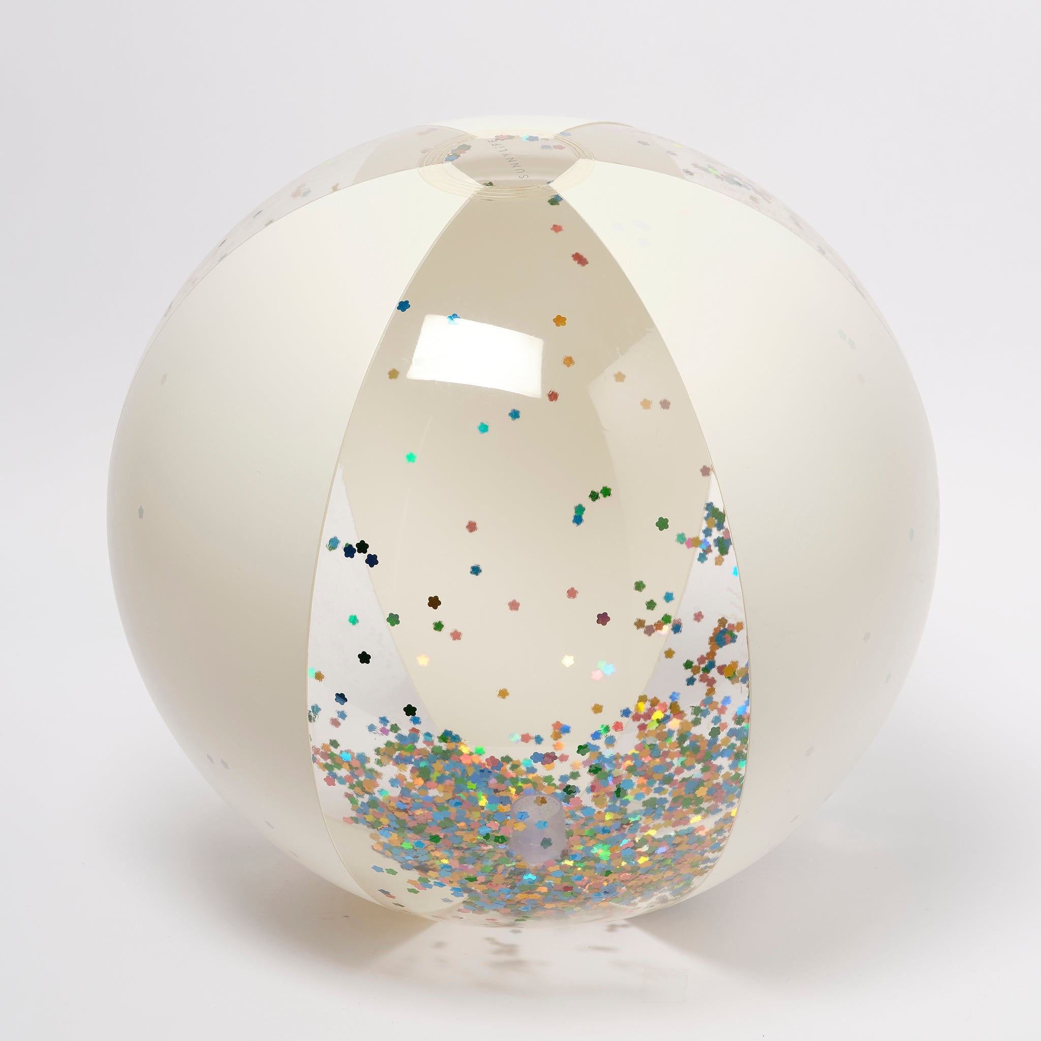 Sunnylife – Aufblasbarer Glitzer-Strandball „Cotton Candy“
