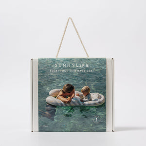Sunnylife – Enten-Salbei-Baby-Schwimmbecken und aufblasbarer Sitz