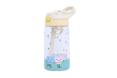 The Cotton Cloud - Dancing Hearts 480ML Tritan Trinkflasche mit verstecktem Strohhalm