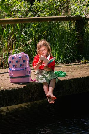 The Cotton Cloud - Dancing Hearts Schulrucksack mit Fächern