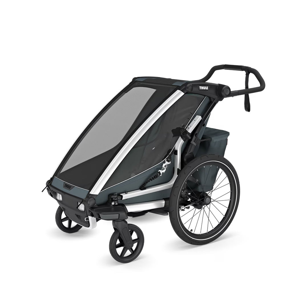 Thule Chariot Cross2 - Dark Slate-Strollers-Dark Slate-Single | Natural Baby Shower