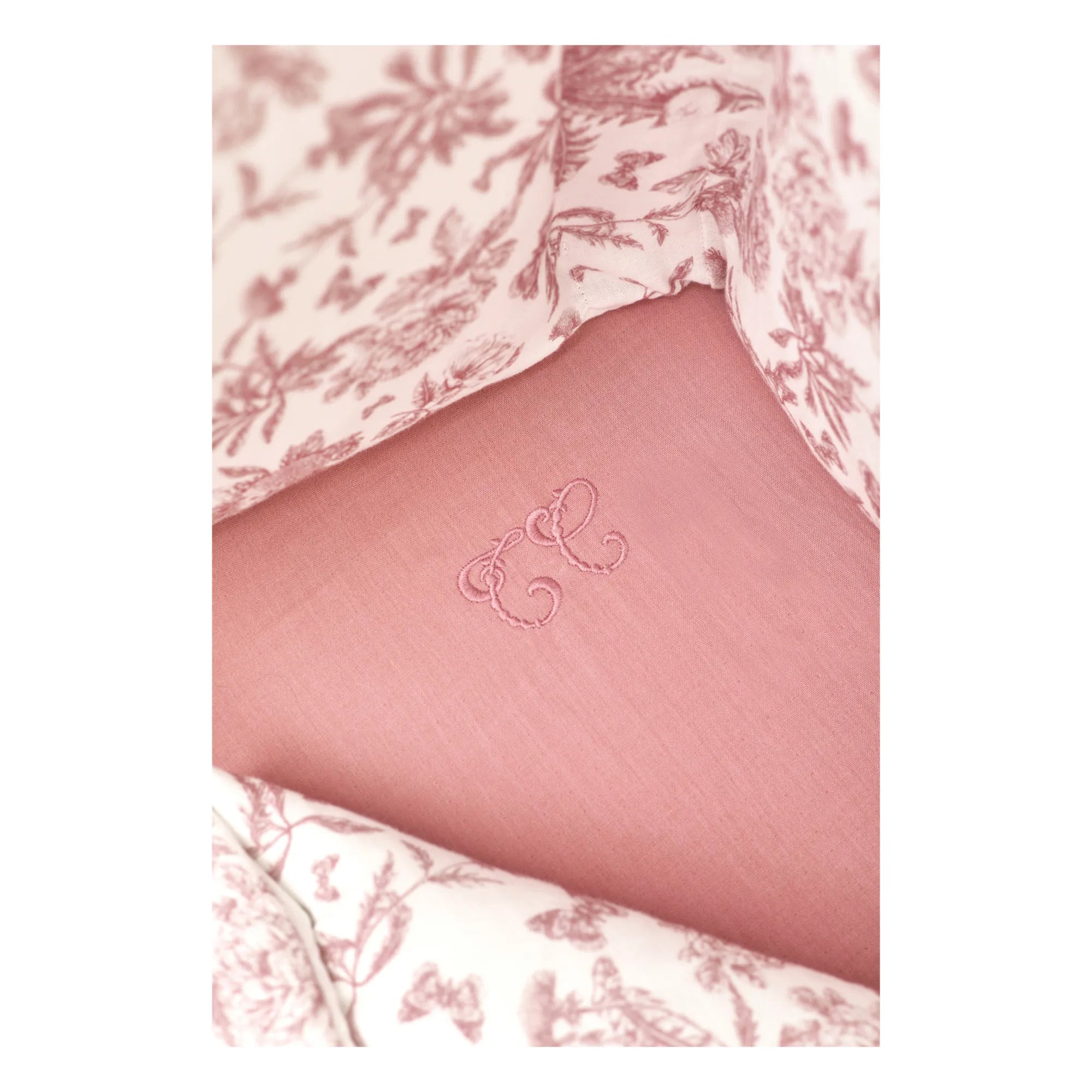Tartine et Chocolat - Toile de Jouy Spannbettlaken | Pfirsich