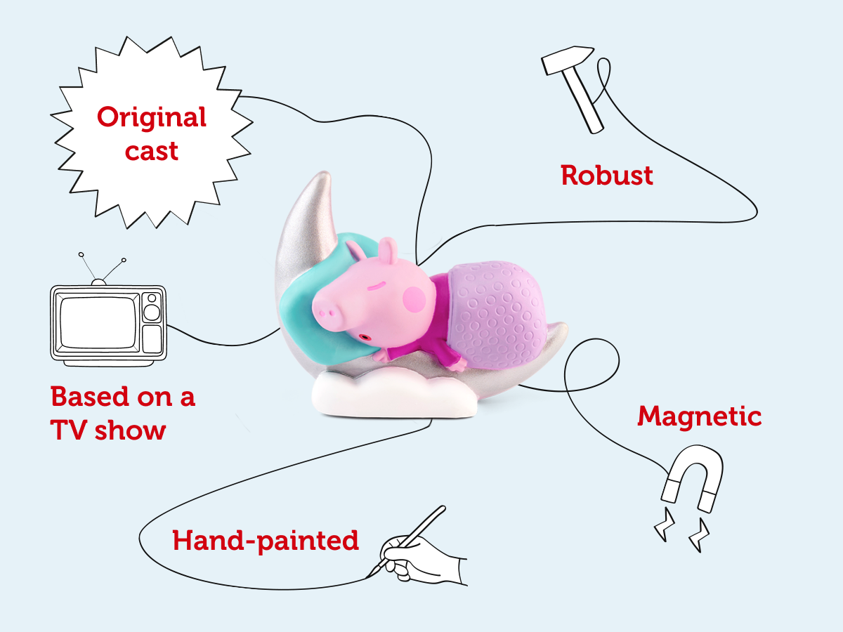 Tonies - Peppa Pig Yatma Vakti Hikayeleri İngilizce Sesli Figür