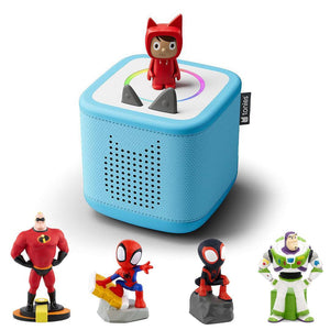 Tonies Toniebox 2 Bundle - Superheroes (5pc)-Audio Players-Blue- | Natural Baby Shower