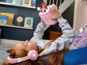 Tonies - Toniebox 2 Bluetooth Cloud Pink Klappbarer Kinderkopfhörer
