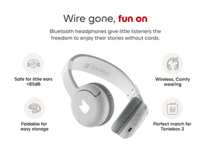 Tonies - Toniebox 2 Bluetooth Grau Zusammenklappbare Kinderkopfhörer
