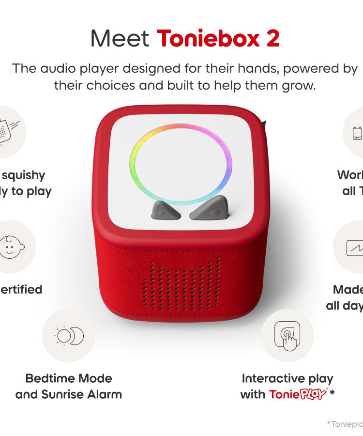 Tonies -  Toniebox 2 Kırmızı Başlangıç Seti Kutusu