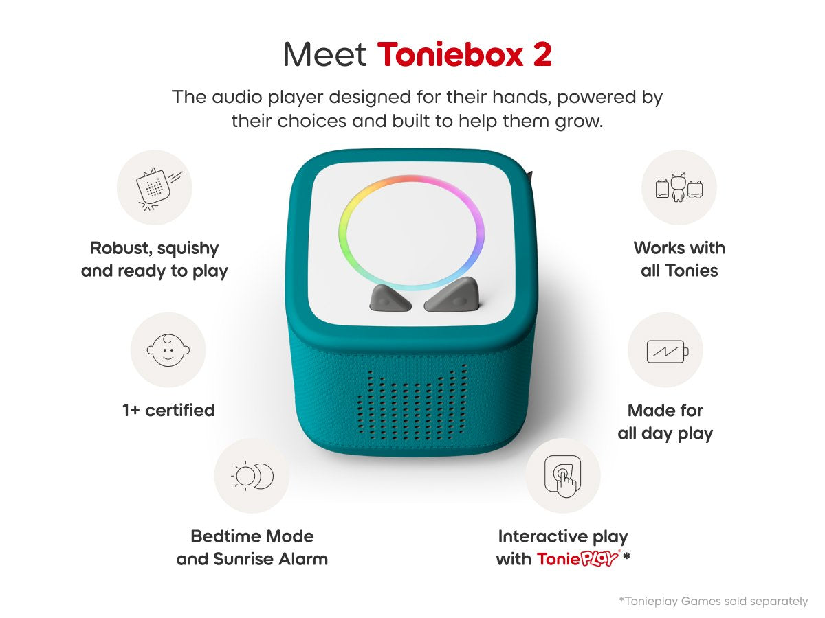 Tonies -  Toniebox 2 Tropikal Turkuaz Başlangıç Seti Kutusu