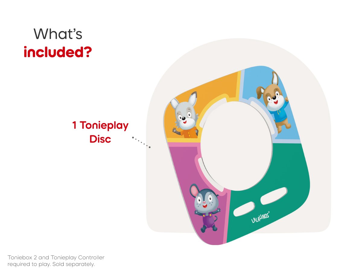 Tonies - Tonieplay Lalalinos: Bumbaloo'daki Gününüz! İngilizce Toniebox 2 Oyunu