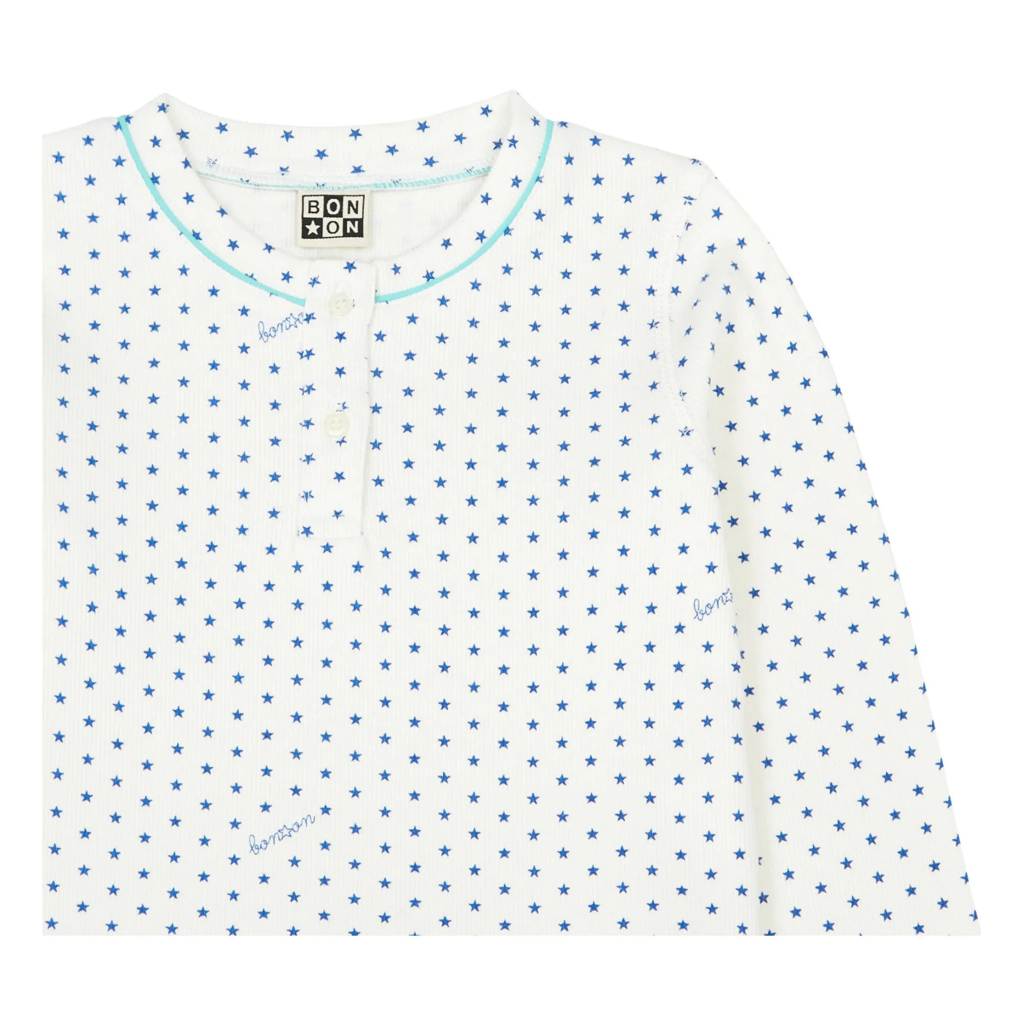Bonton - Tudor Stars Jersey Schlafanzugset - No Sleep Club Kollektion | Blau