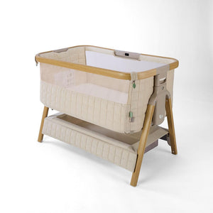 Tutti Bambini Cozee Sense Bedside Crib - Toasted Oak / Sand-Cribs-Toasted Oak / Sand- | Natural Baby Shower