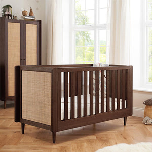 Tutti Bambini Japandi 2 Piece Room Set - Warm Walnut-Nursery Sets-Warm Walnut-No Mattress | Natural Baby Shower