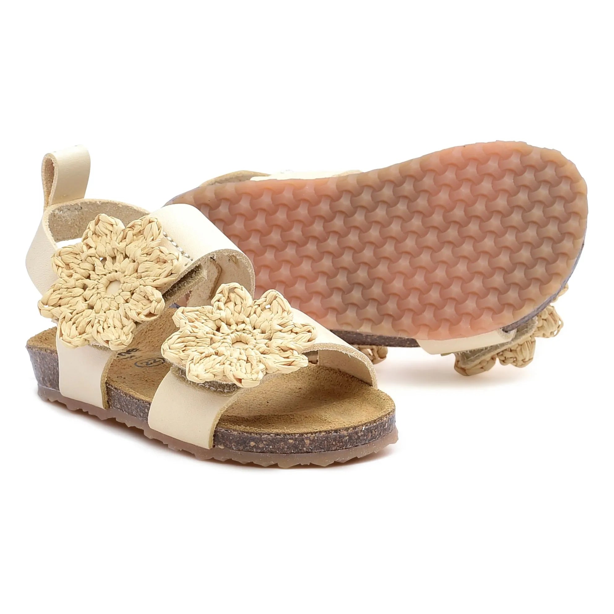 Pèpè - Two Co Me - Blumensandalen | Latte