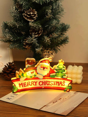 Neujahr - Weihnachten dekorative beleuchtete Frohe Weihnachten Ornament