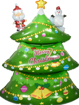Neujahr – Weihnachtsbaum, groß, 62 cm, dekorativer Ballon