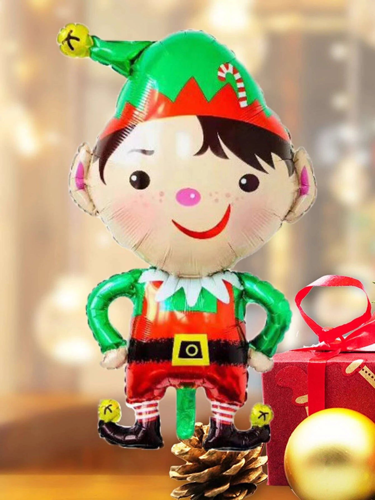 Neujahr – Weihnachten, Neujahr, Genie, großer 95 cm großer dekorativer Ballon
