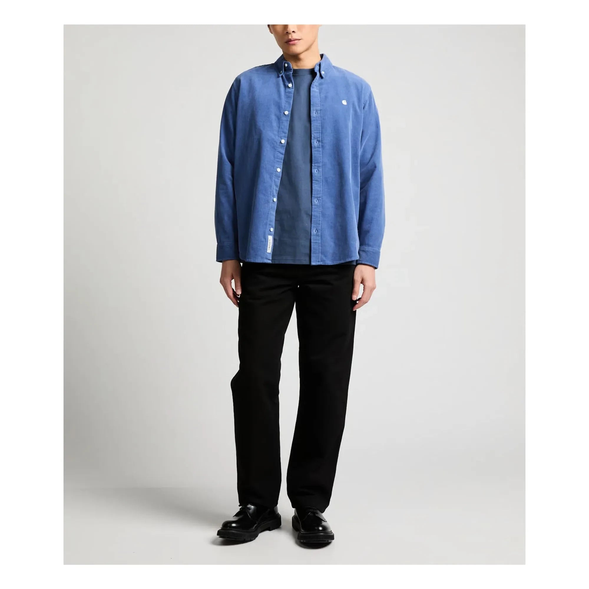 Carhartt WIP - Cordhemd Langarm Madison | Eisblau