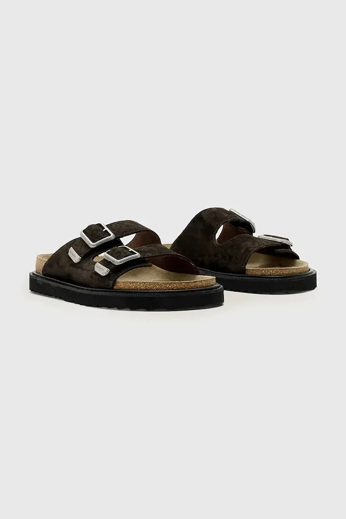 AllSaints Randal Sandal Wildleder-Pantoletten
