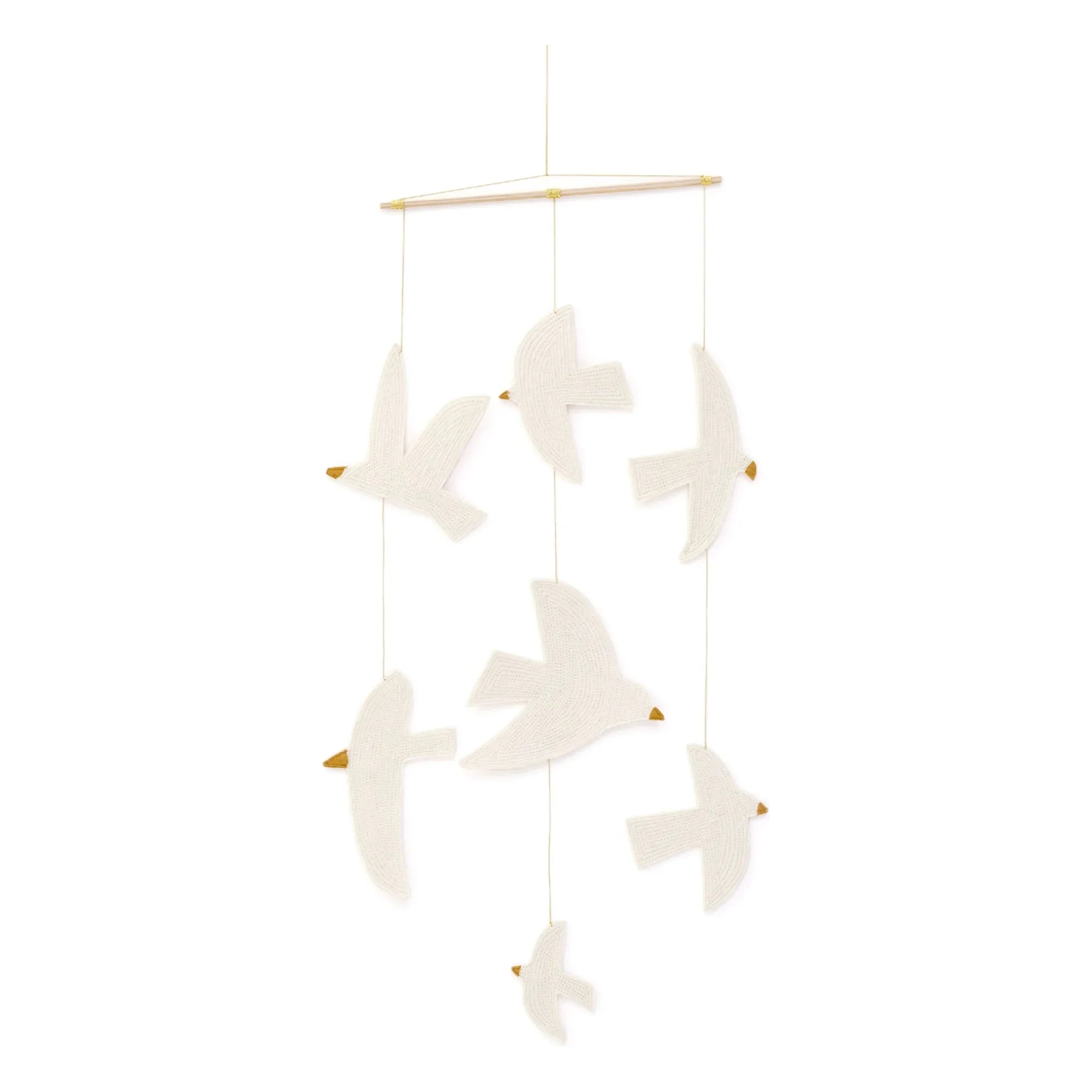 Muskhane - Birdy Filz-Mobile | Ecru