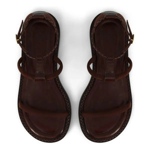 Socque Paris - Palma Ledersandalen | Chocolate