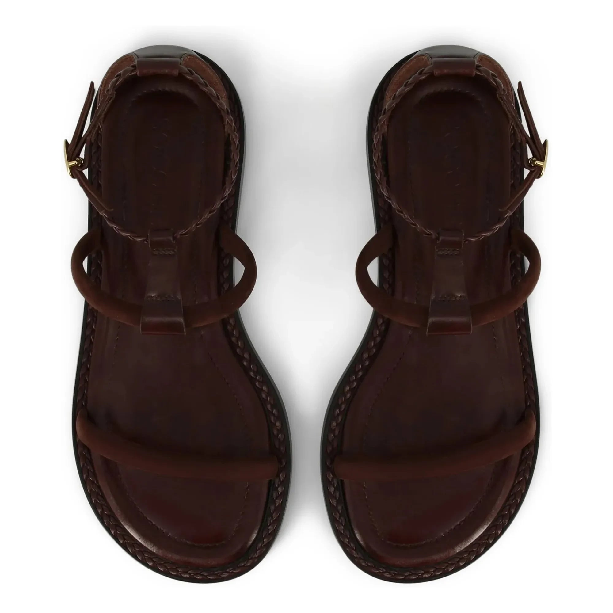 Socque Paris - Palma Ledersandalen | Chocolate