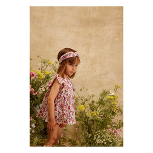 Louise Misha - Natiyana Fleurie Kleid aus Bio-Baumwolle | Creme