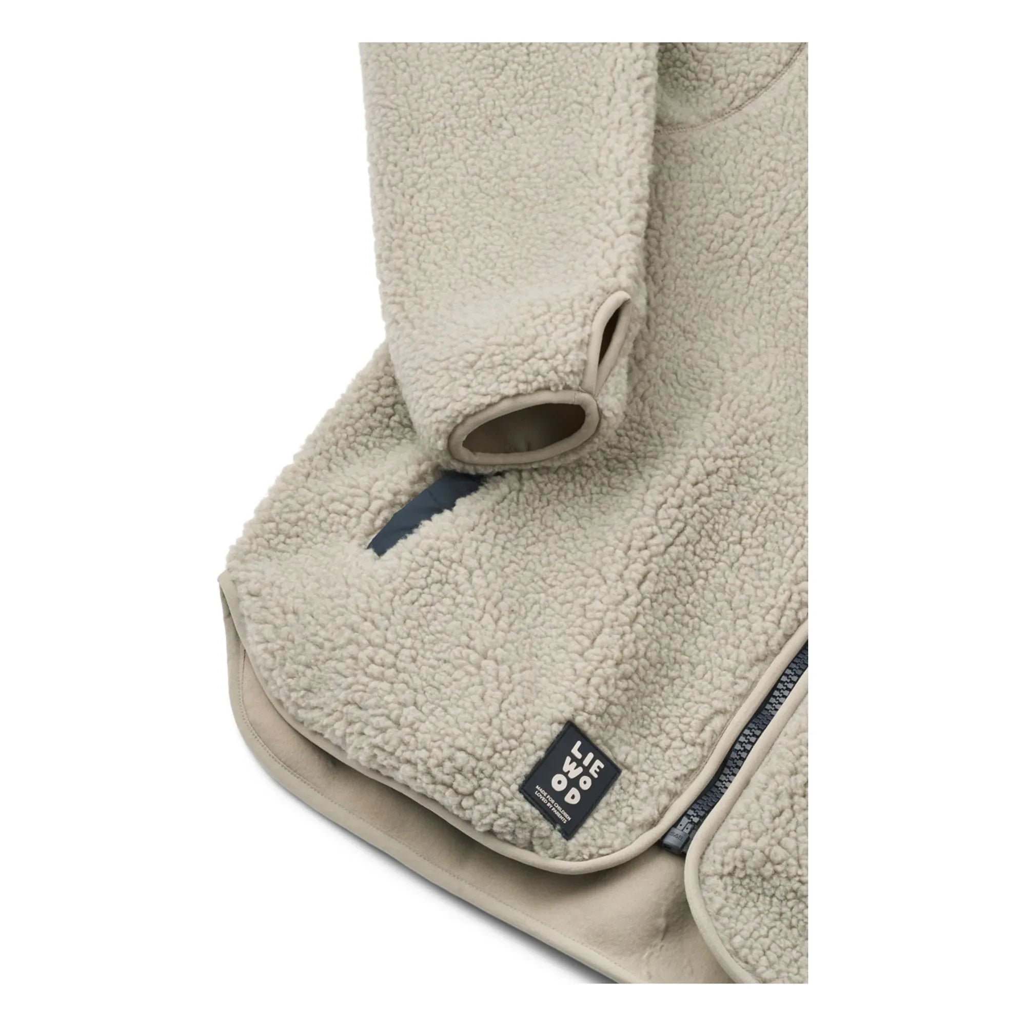 Liewood - Nelson Jacke aus recycelter Sherpa-Faser | Haferflocke