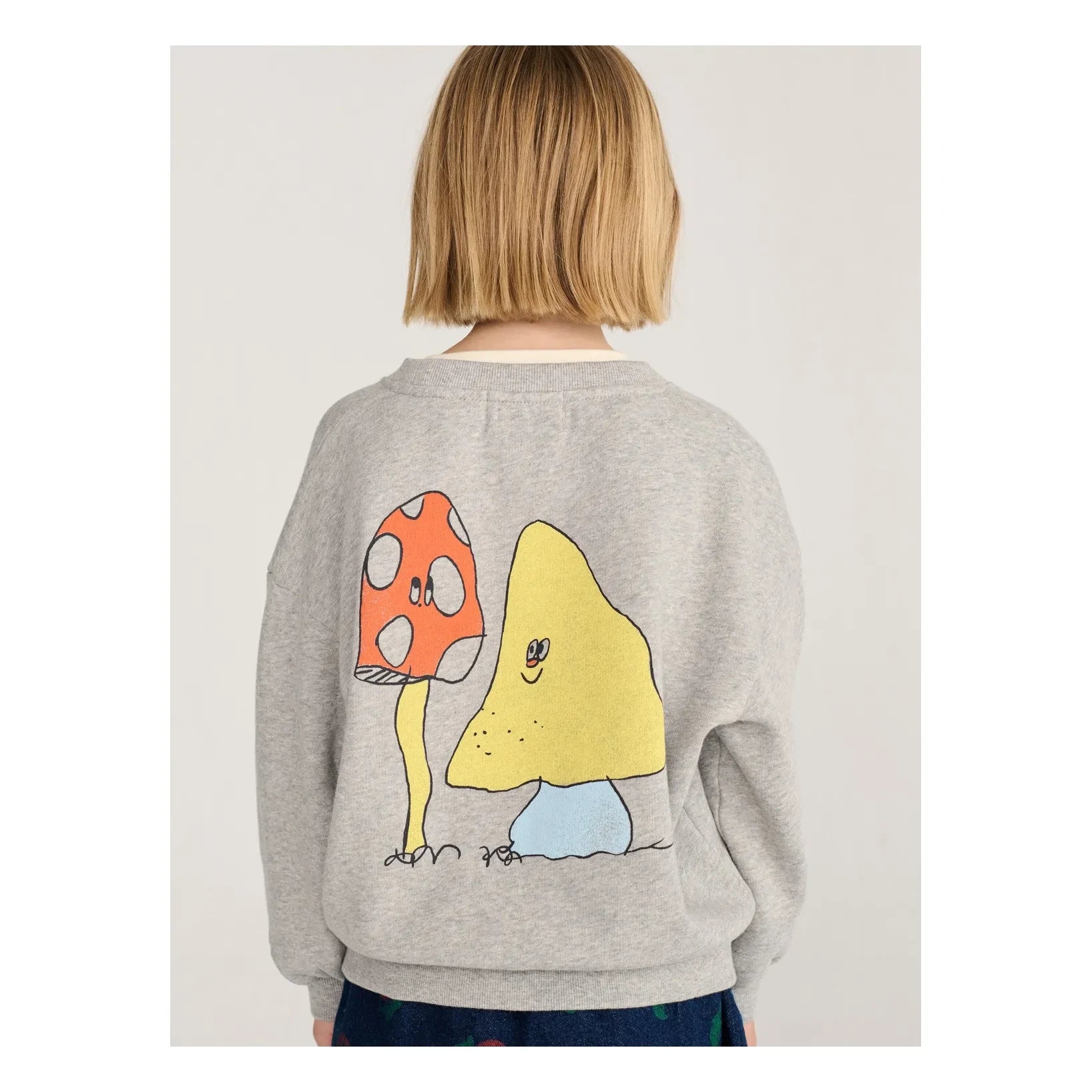 Bobo Choses - Mantar Sweat Organik Pamuk | Heather gri